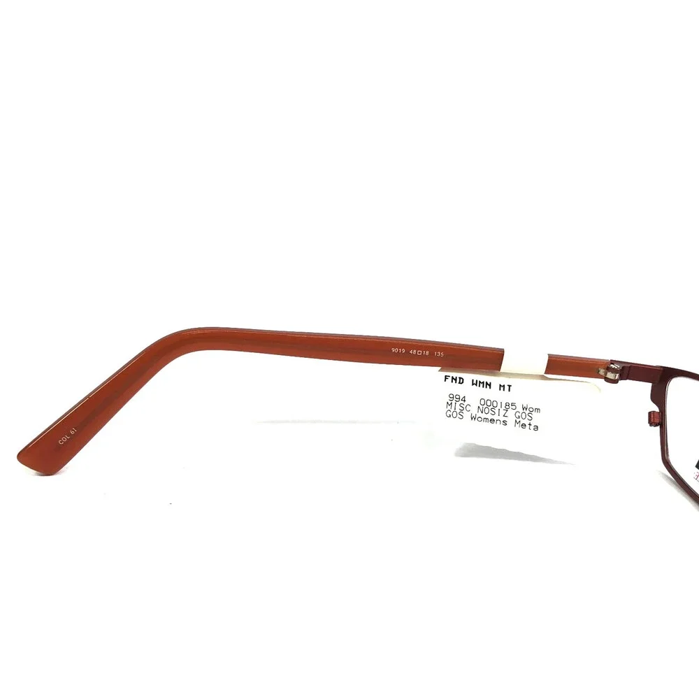 ogi Petite Eyeglasses Frames 9019 COL. 61 Burnt Orange Cat Eye 48-18-135